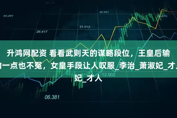 升鸿网配资 看看武则天的谋略段位，王皇后输的一点也不冤，女皇手段让人叹服_李治_萧淑妃_才人