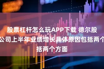 股票杠杆怎么玩APP下载 德尔股份：公司上半年业绩增长具体原因包括两个方面